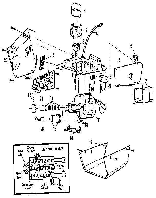 Craftsman 13953914SRT opener assembly diagram