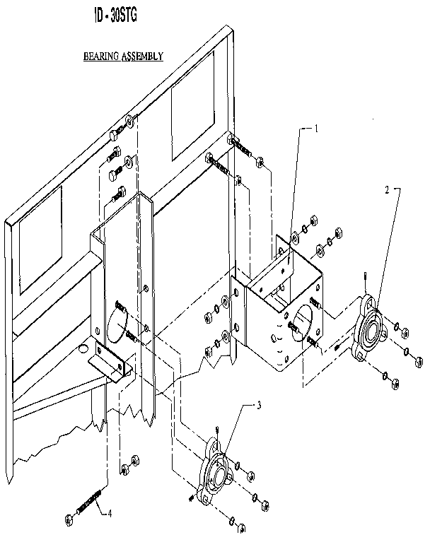International Dryer ID-30STG bearing assembly diagram