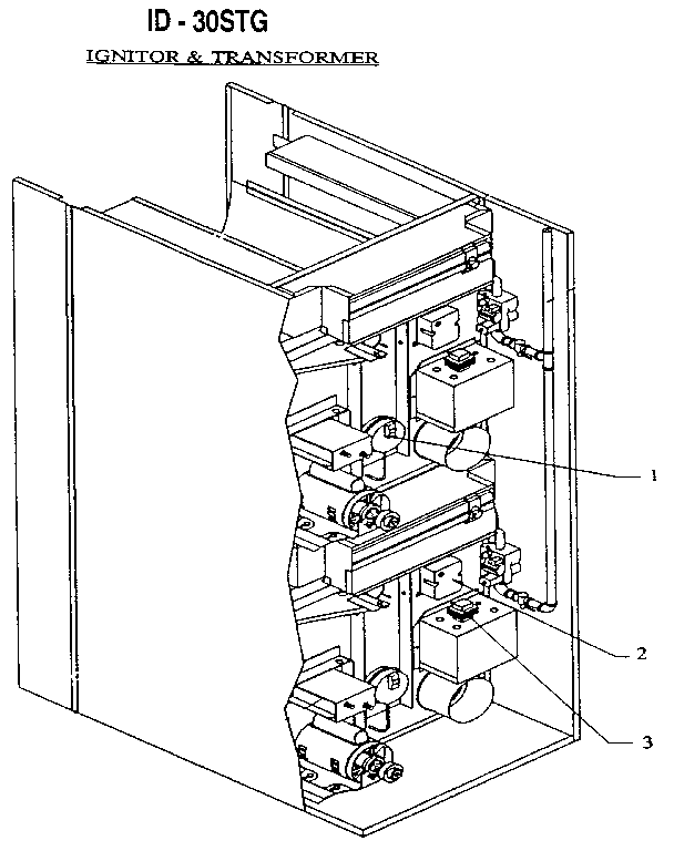International Dryer ID-30STG ignitor & transformer diagram