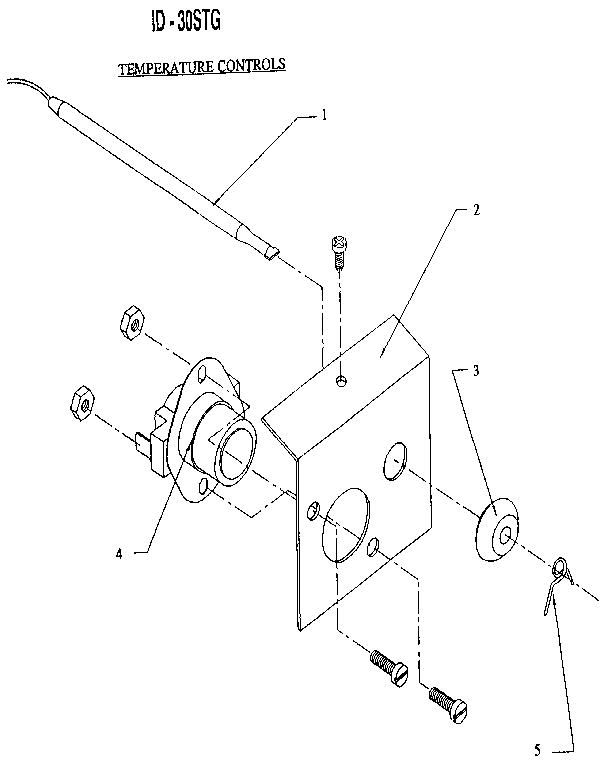 International Dryer ID-30STG temperature controls diagram