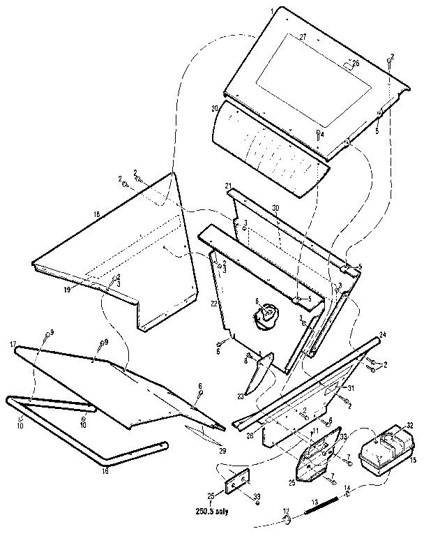 WW Grinder 79787 hopper assembly diagram