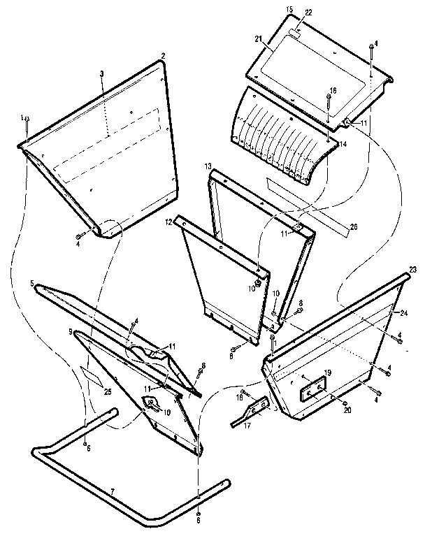 WW Grinder 79786 hopper assembly diagram