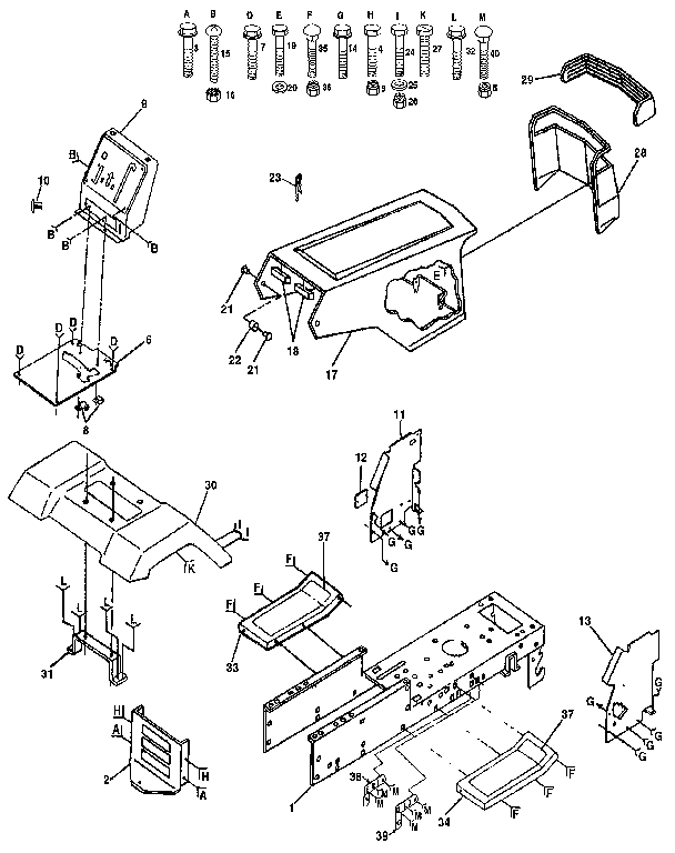 Craftsman 917255572 chassis and enclosures diagram