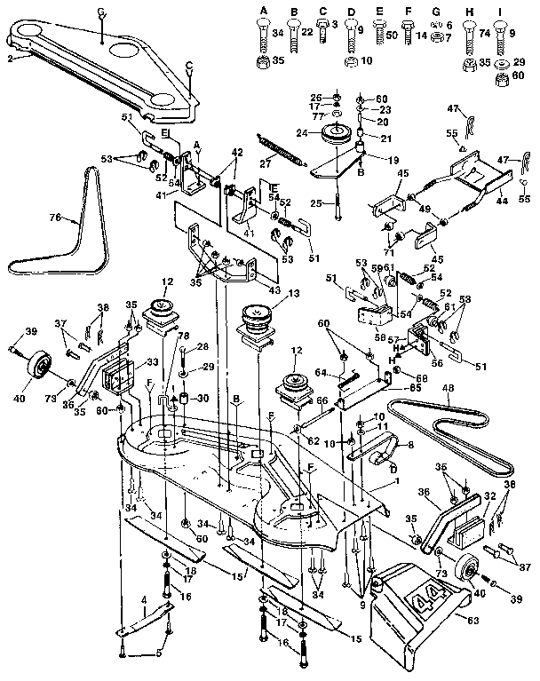 Craftsman 9172559103 mower diagram