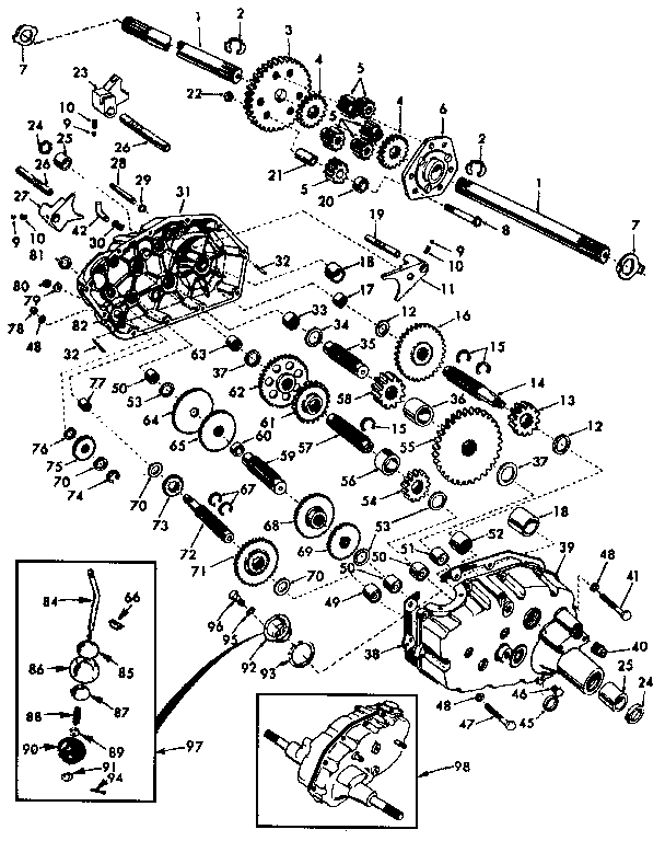 Craftsman 9172559103 transaxle diagram