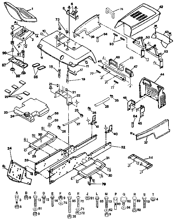Craftsman 917250910 chassis and enclosures diagram