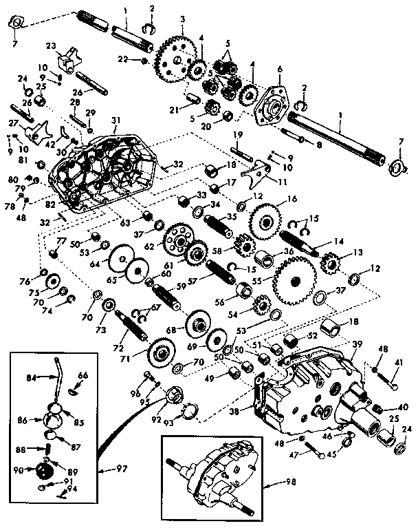 Craftsman 917250910 transaxle diagram