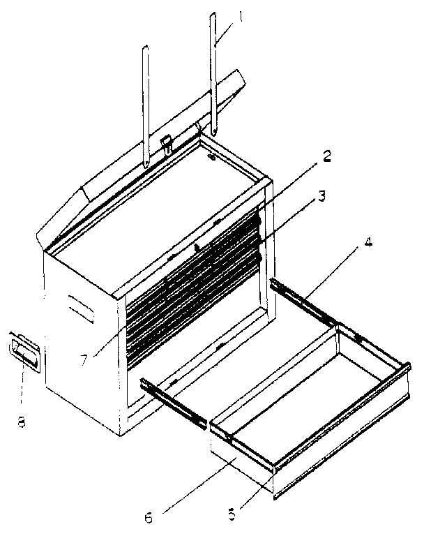 Craftsman 706658330 9 drawer chest diagram