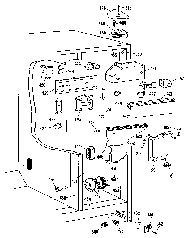 Kenmore 3639562710 fresh food section diagram
