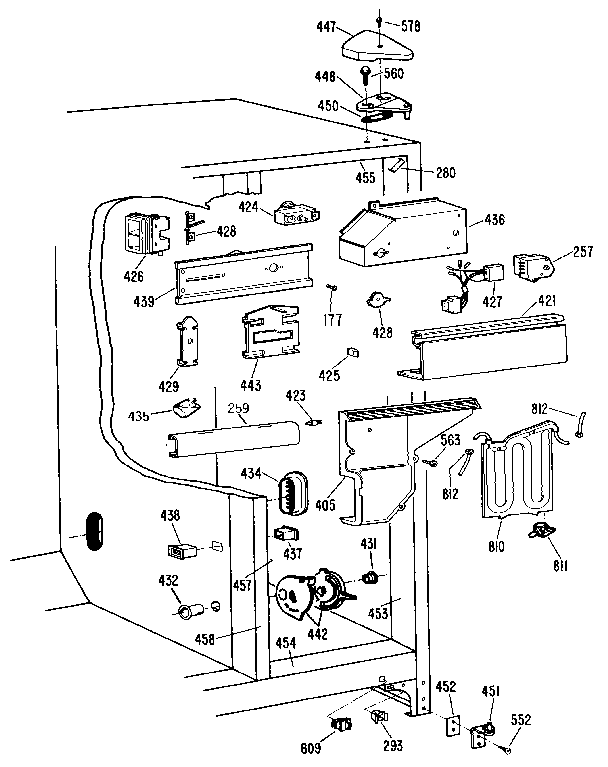 Kenmore 3639527711 fresh food section diagram