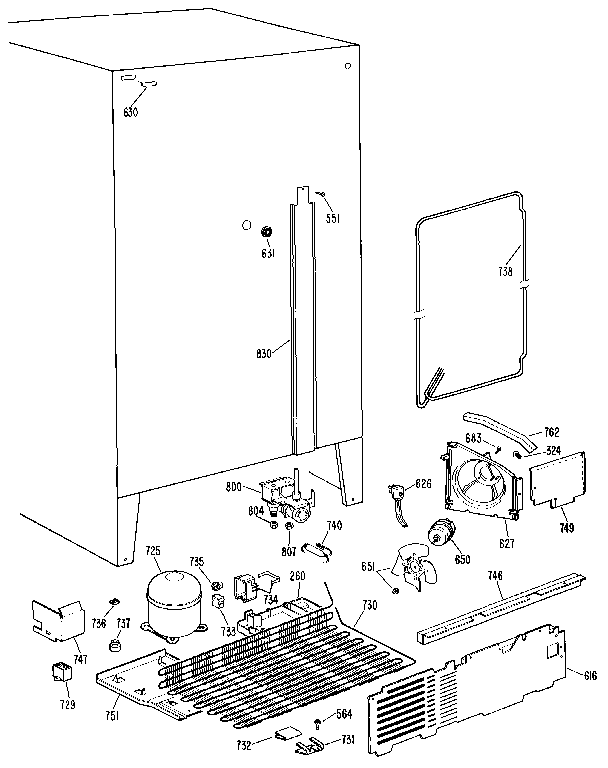 Kenmore 3639527711 unit diagram