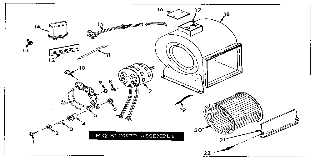 Kenmore 867761811 h-q blower assembly diagram