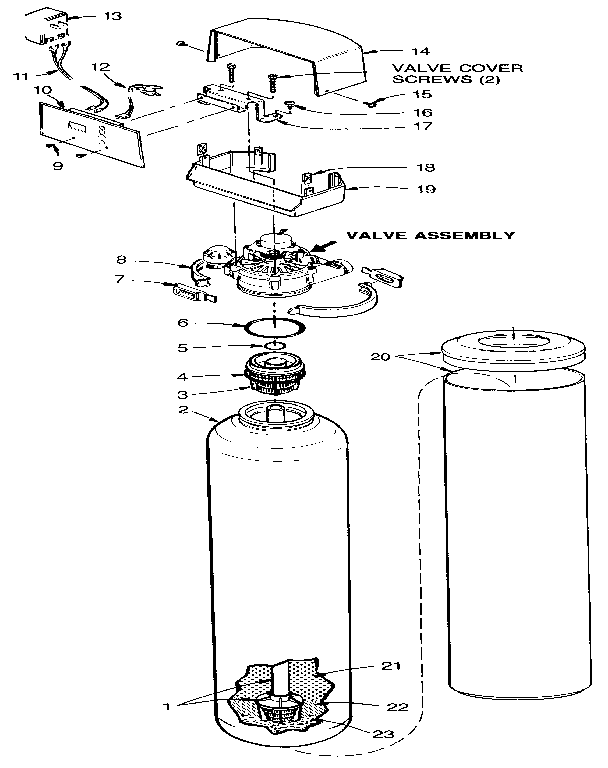 Kenmore 625348232 functional replacement parts diagram