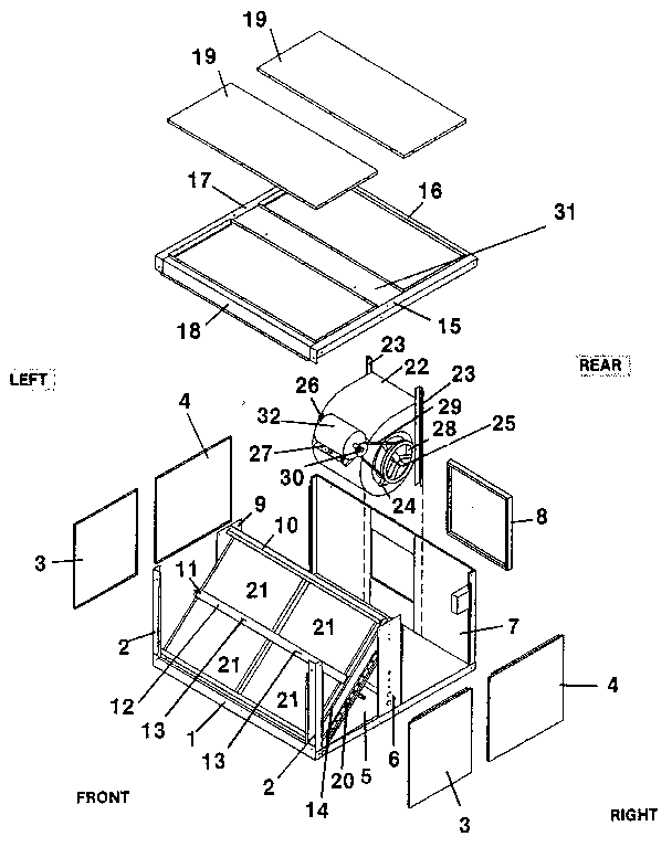 Weatherking WHGME-100YL functional replacement parts diagram