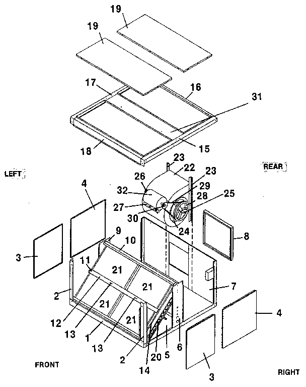 Weatherking WHGME-100ZL functional replacement parts diagram