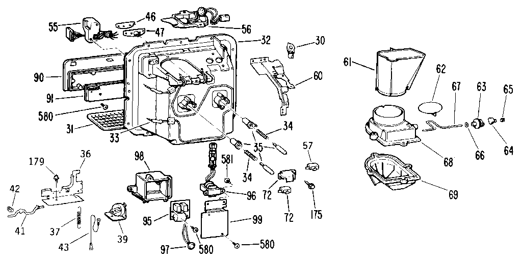 Kenmore 3639527851 dispenser diagram