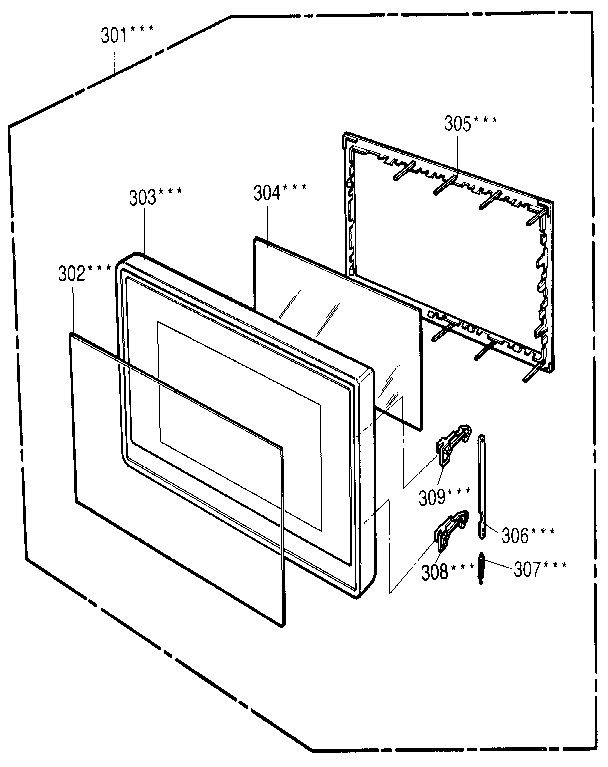 Kenmore 7218902190 door diagram