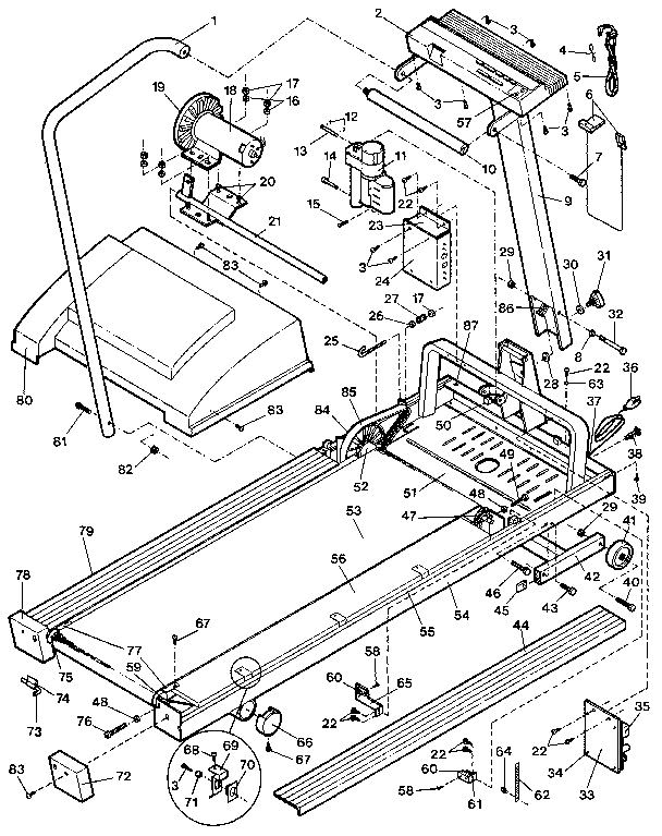 Proform PF100010 unit parts diagram