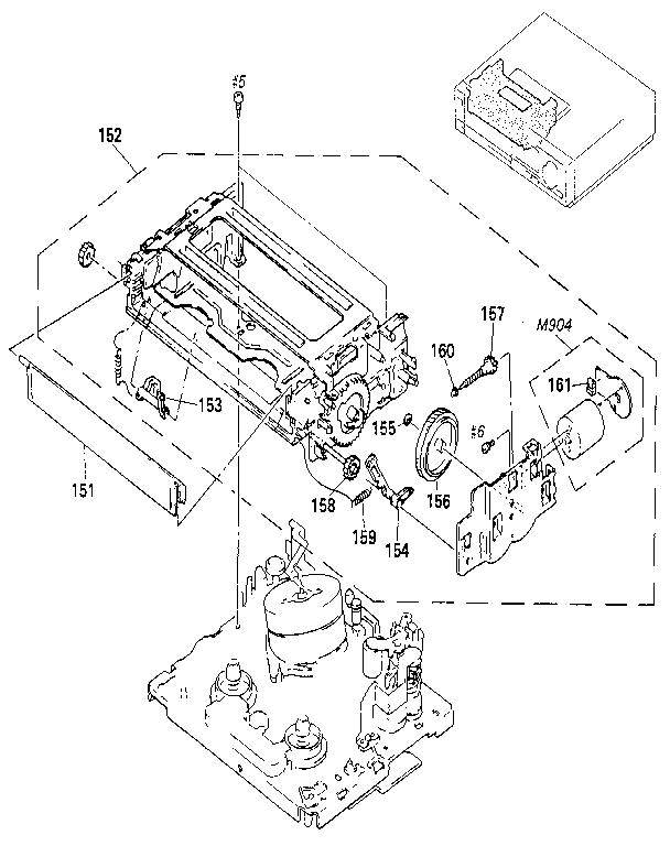 LXI 53587 fl cassette compartment assembly diagram