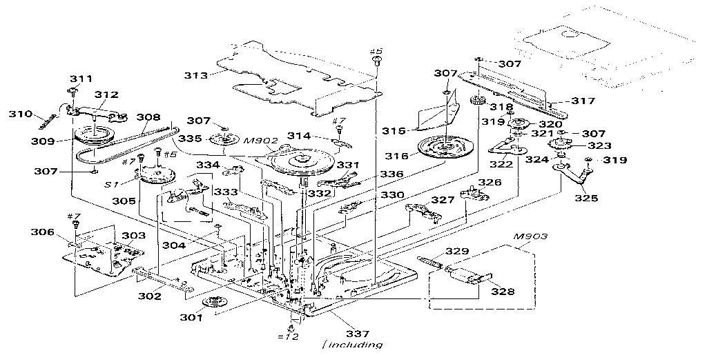 LXI 53587 mechanism chassis assembly (3) diagram
