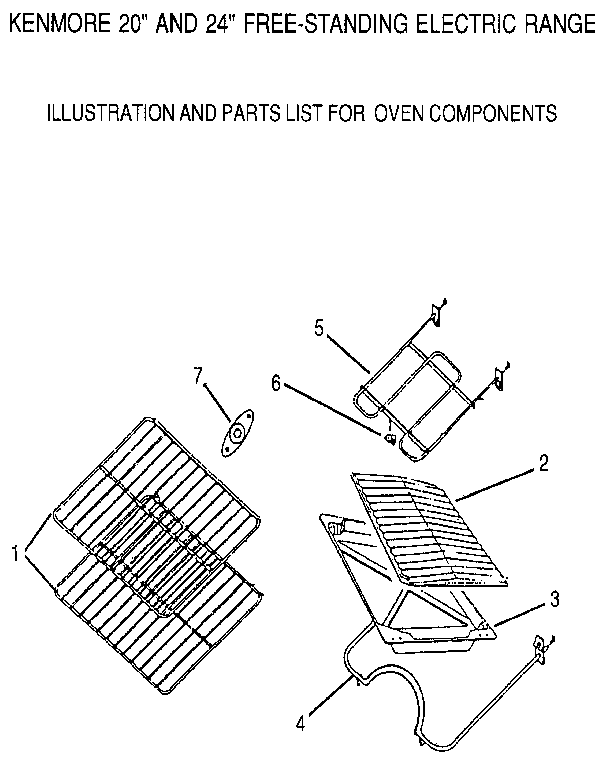 Kenmore 9609012191 rack assemblies diagram