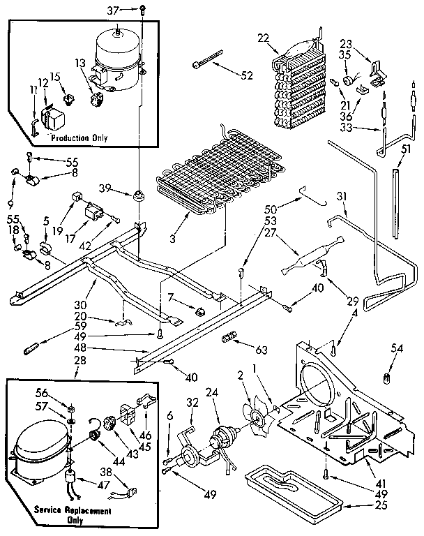 KitchenAid KSRS27QXAL01 unit diagram