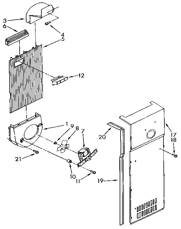 KitchenAid KSRS27QXAL01 air flow diagram