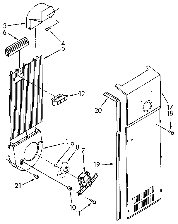 KitchenAid KSRS25QXAL11 air flow diagram