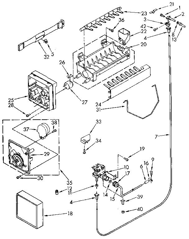 KitchenAid KSRS25QXAL11 icemaker diagram