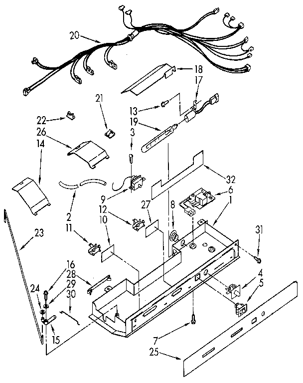 KitchenAid KSRS25QXAL11 control diagram