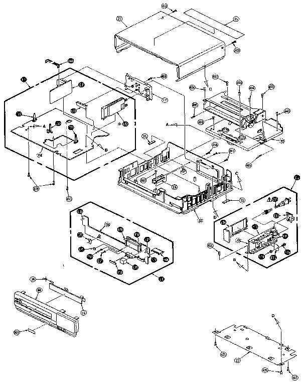 Panasonic PV-4265S dust seal assembly diagram