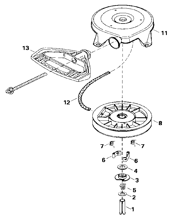 Craftsman 536885921 starter 590672 (71/143) diagram