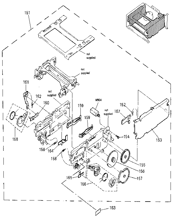 LXI 53578 6-4. cassette compartment assembly diagram