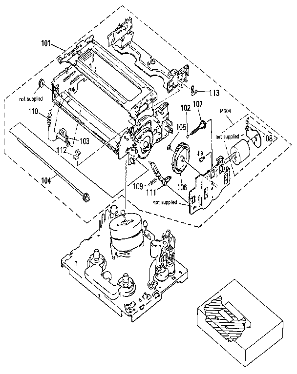 Sony SLV-393 5-3. fl cassette compartment diagram