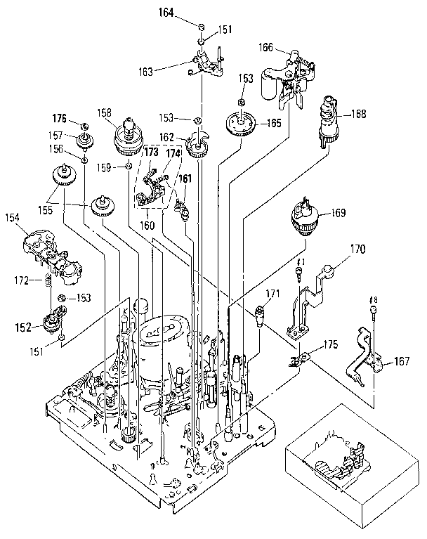 Sony SLV-393 5-4. mechanism deck 1 diagram