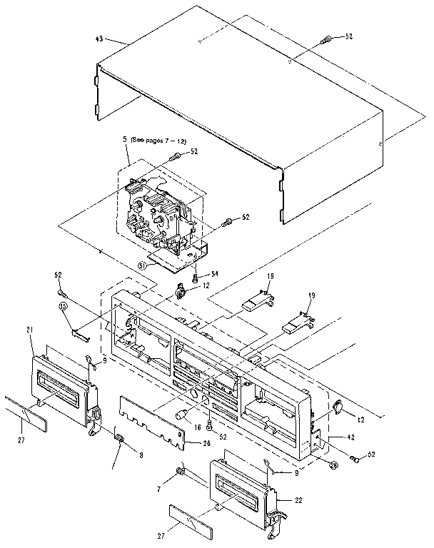 Pioneer CT-W401R cabinet diagram