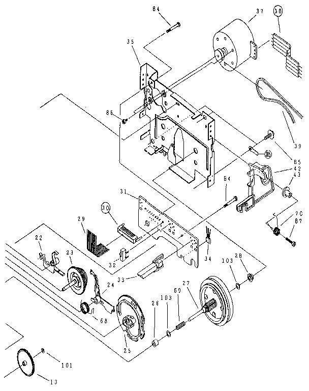 Pioneer CT-W401R motor diagram