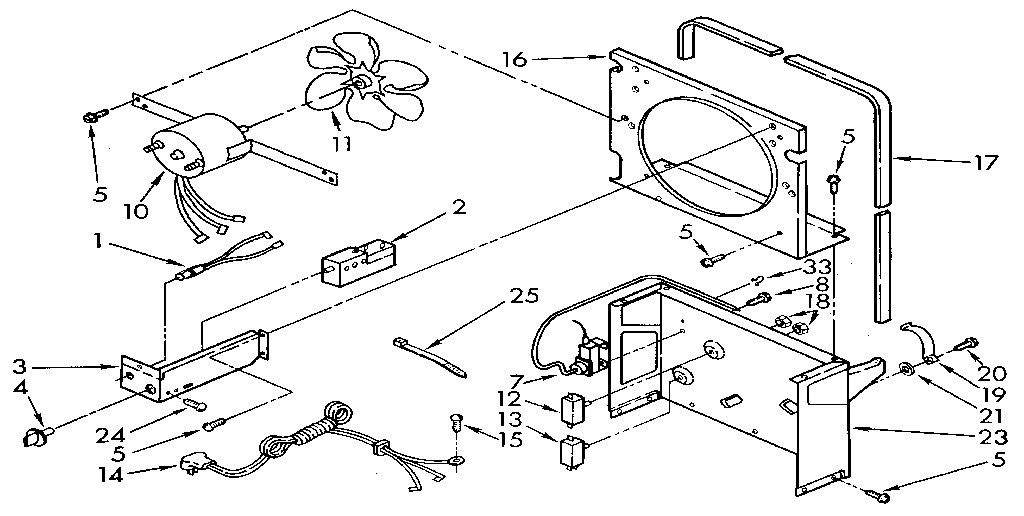 Kenmore 106855403 air flow and control diagram