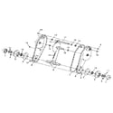 Craftsman 842252440 flange and bearing assembly diagram