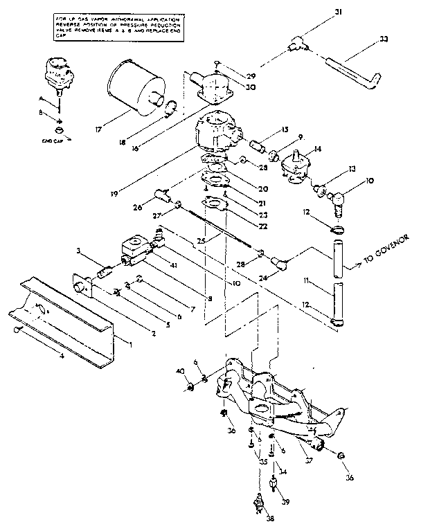 Generac 9350-2 natural gas fuel system diagram