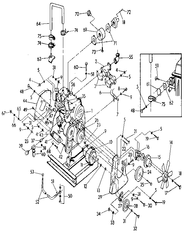 Generac 9350-3 engine (models 9350-3 and 9351-3) diagram