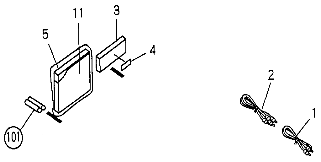 Pioneer PD-M601 accessories diagram