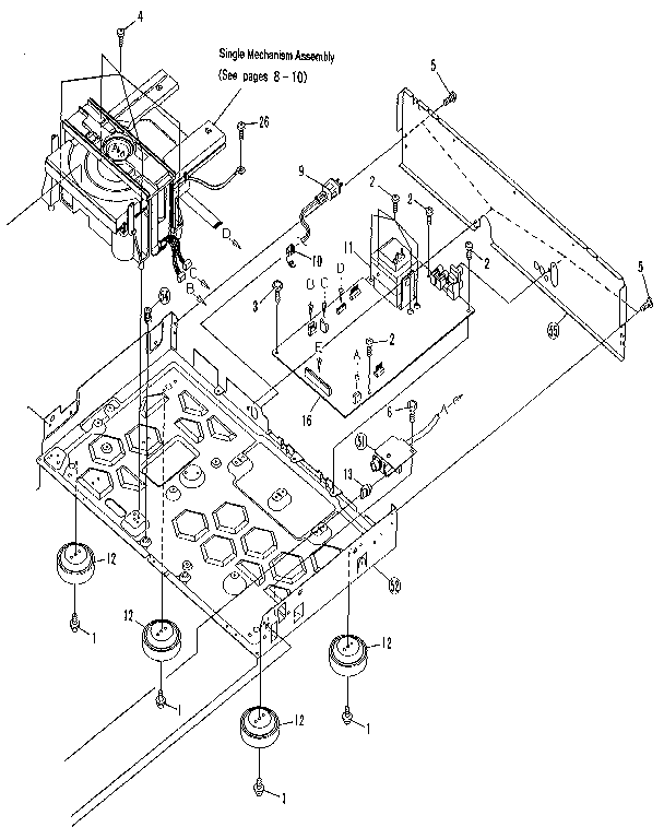 Pioneer PD-101 chassis diagram