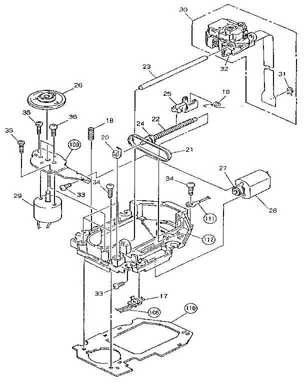 Pioneer PD-101 motor diagram
