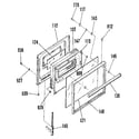 Kenmore 9113522190 oven door section diagram