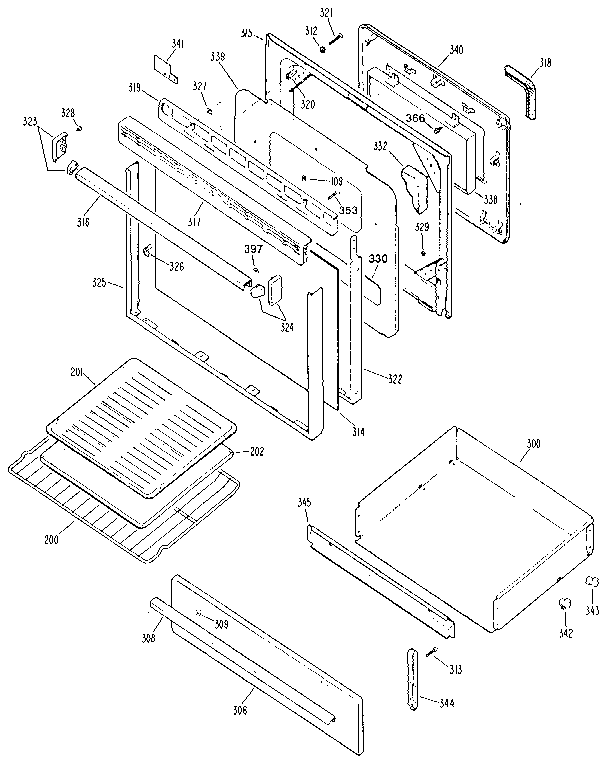Kenmore 3627361891 door diagram