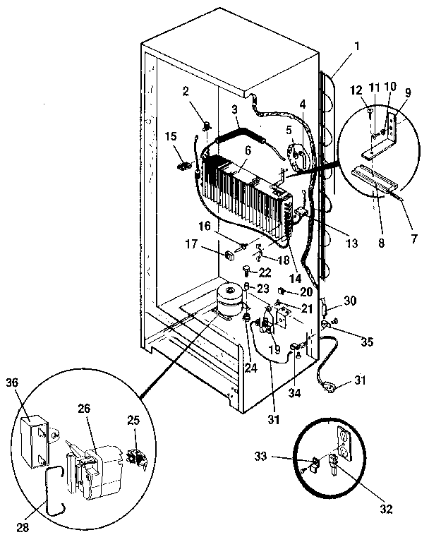 Kenmore 2539218783 unit diagram