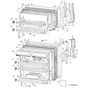 GE TBX24TPKRAD doors diagram
