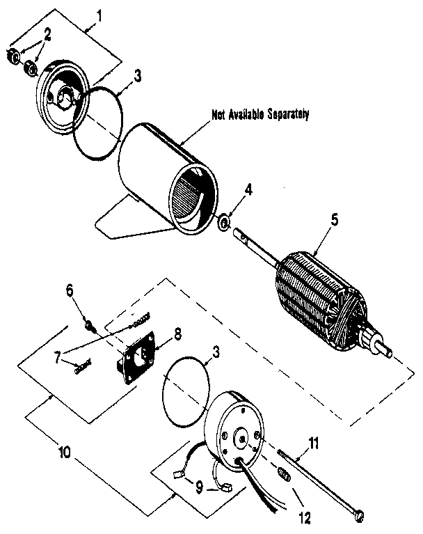 Craftsman 217593041 electric motor assembly diagram