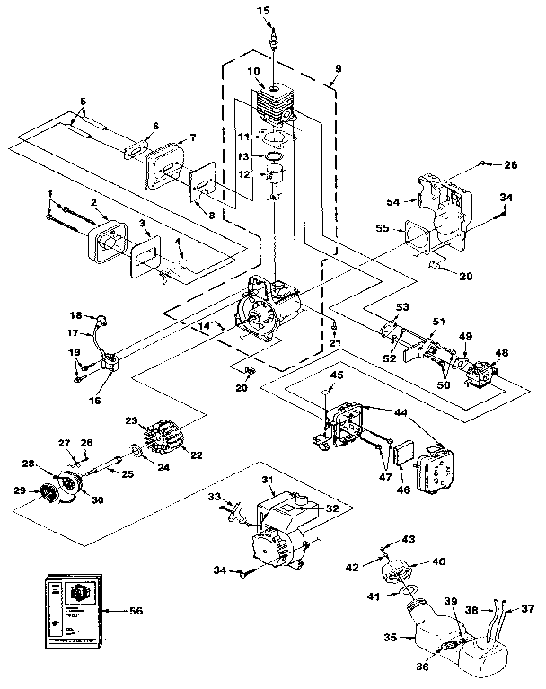 Homelite UT-01706 engine diagram